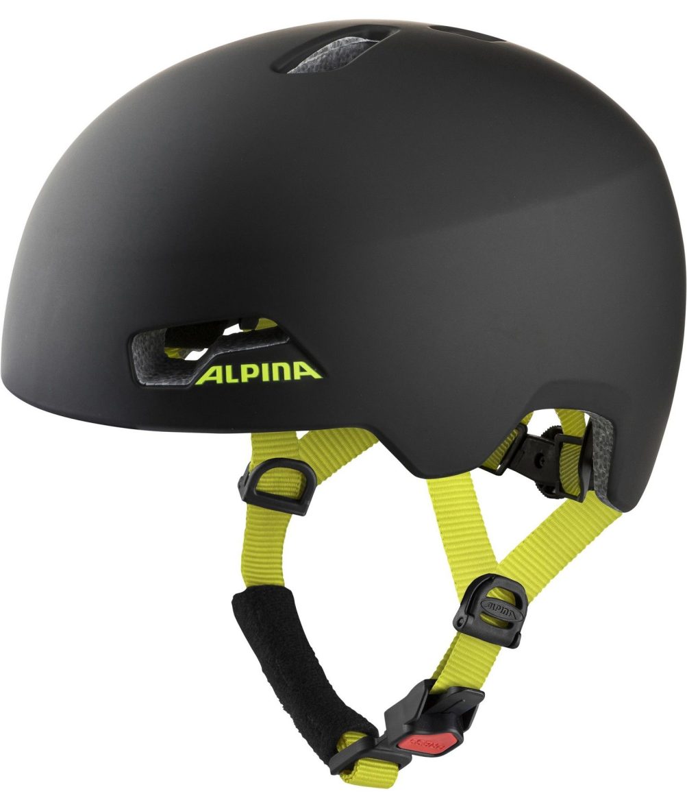 Otroška čelada ALPINA HACKNEY, 51-56 cm, ČRNA